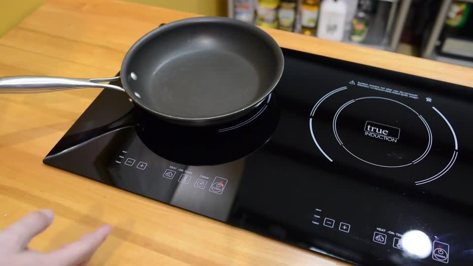True Induction True Induction TI-2BN 14 in. Vertical Dual Element Black  Induction Glass-Ceramic Cooktop 1750W 858UL Certified TI-2BN - The Home  Depot